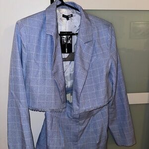 Blazer and shorts set Blue